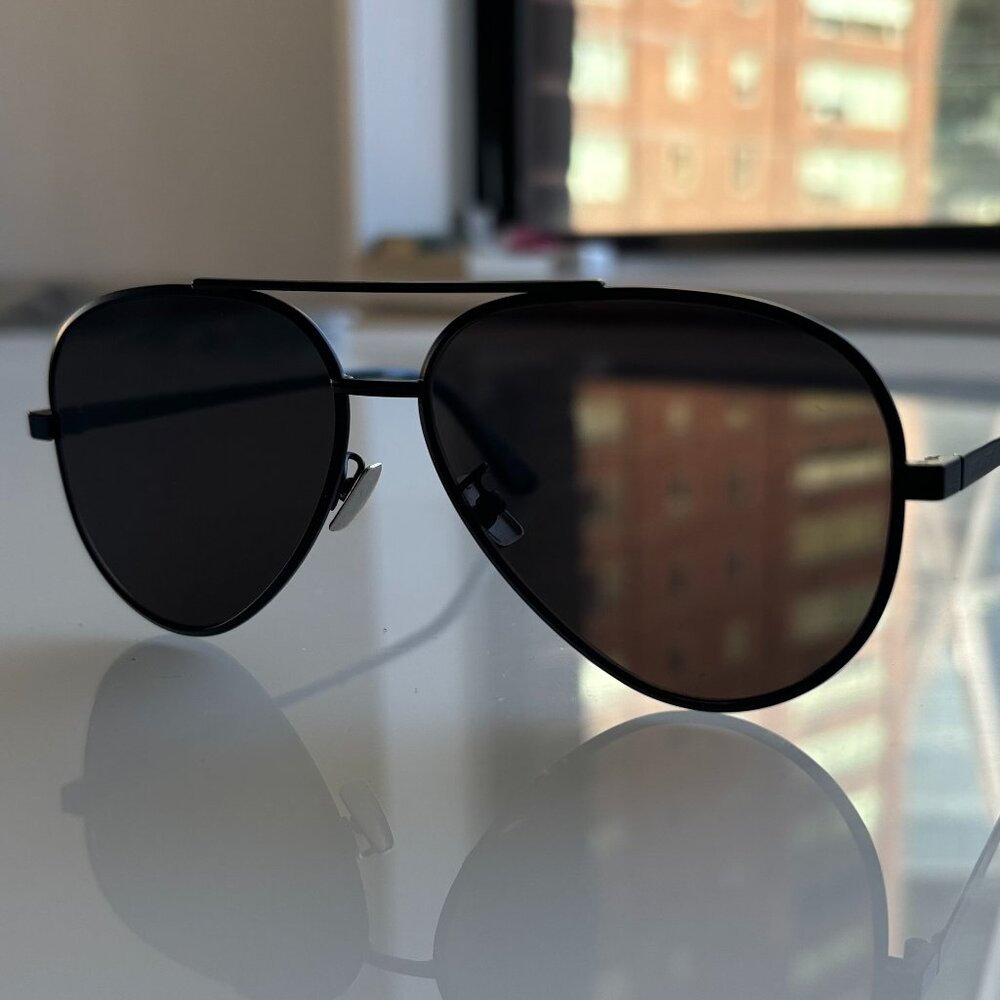 YSL Mens Aviator Sunglasses Classic 11 Zero 005